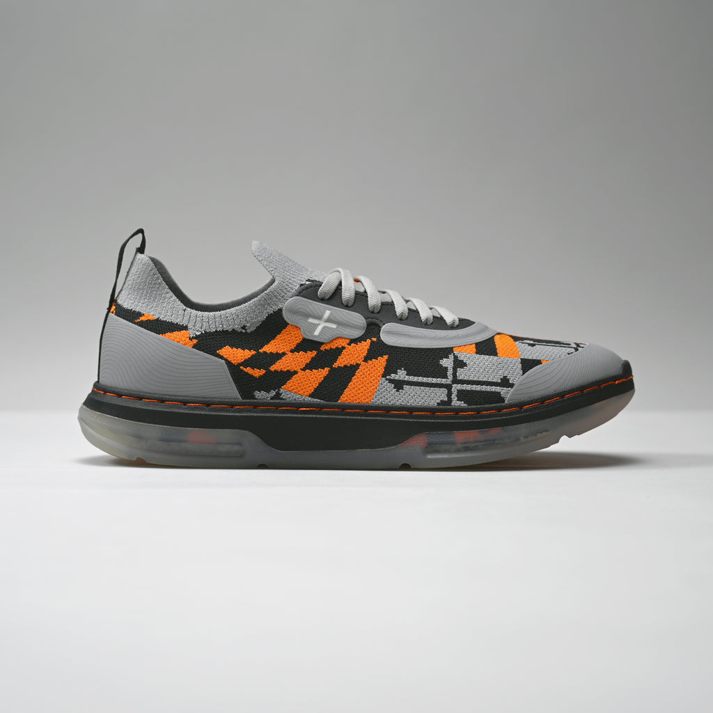 skiff md limited - grey/orange boat shoe standard
