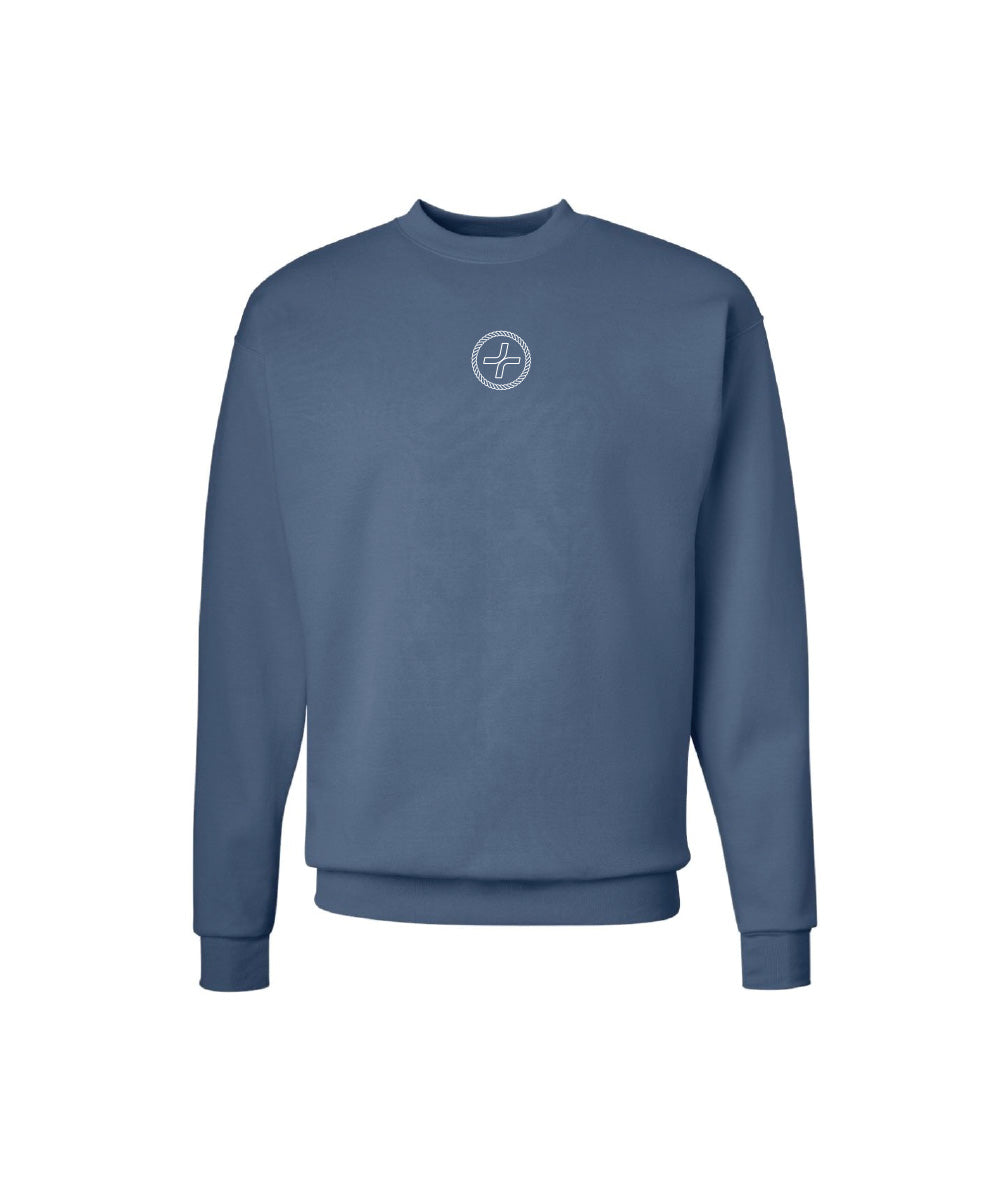 sail crew sweatshirt blue