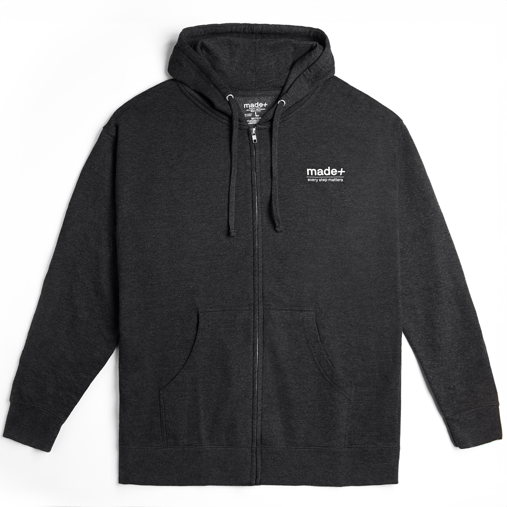 OG ZIP-UP - Hoodie Charcoal Heather