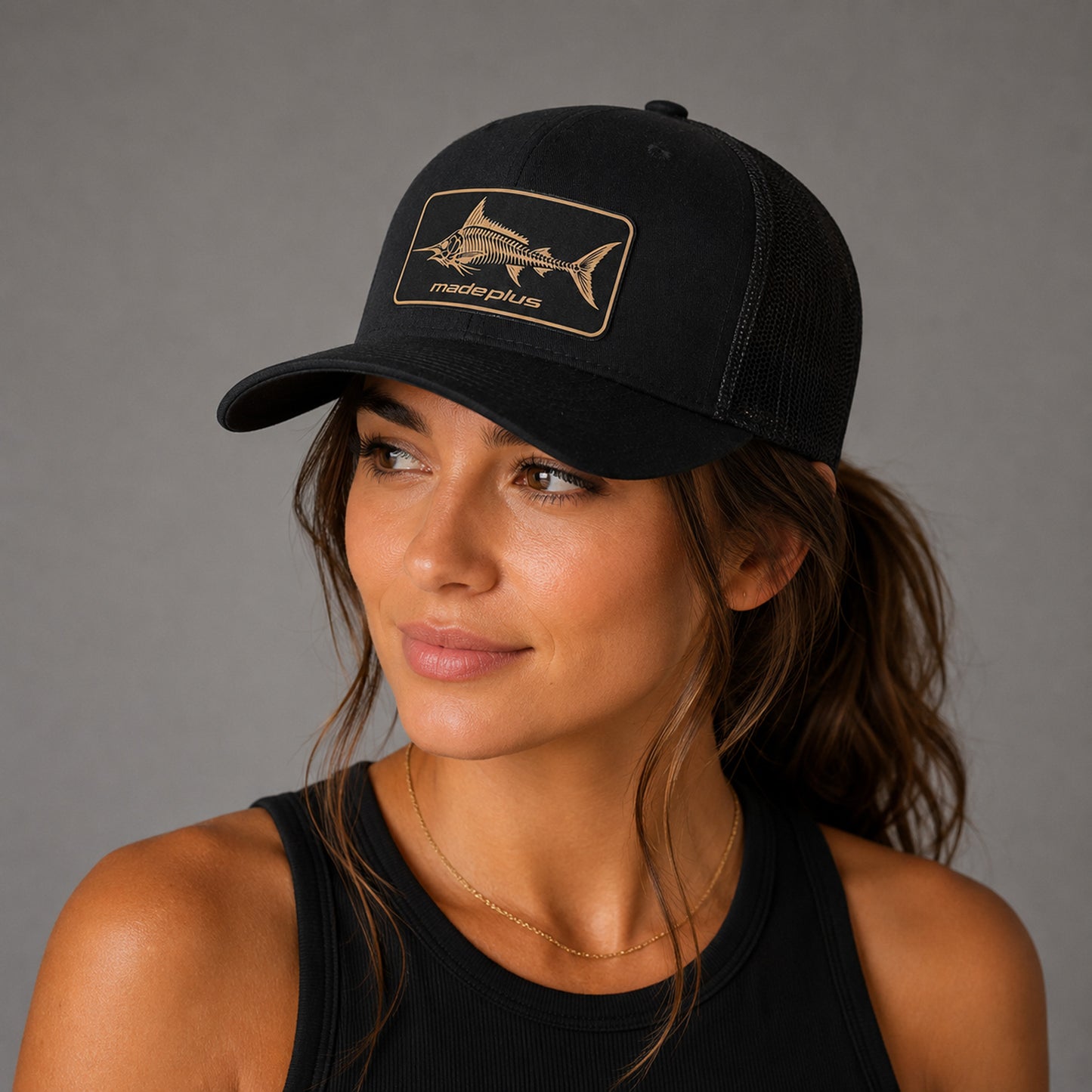 Offshore Skeleton Patch Trucker Hat